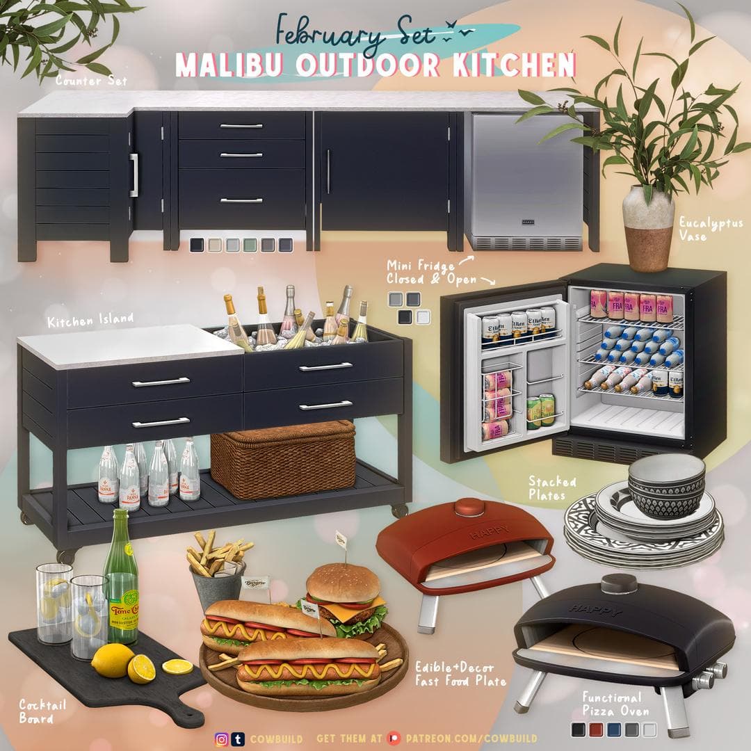 Скриншот мода Набор для зоны барбекю Malibu Outdoor Kitchen